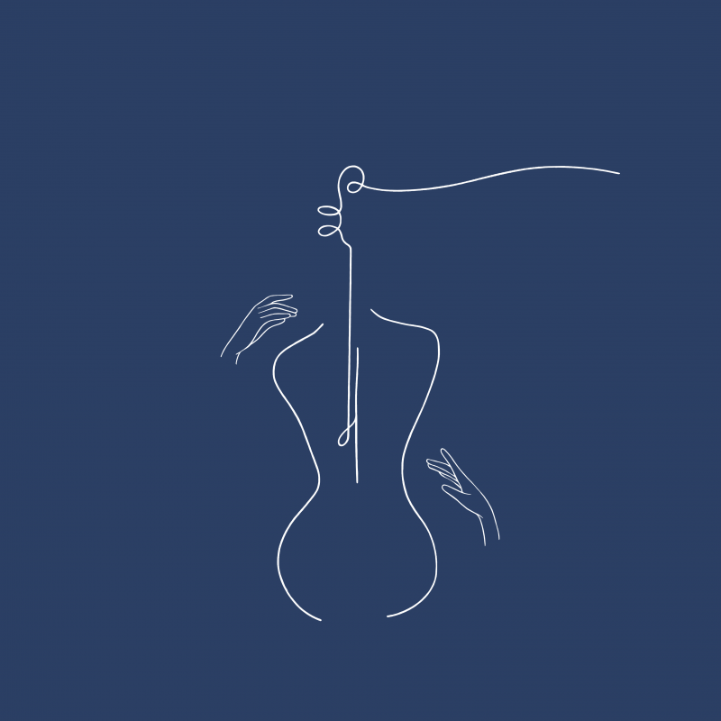 Logo illustration blanche Tatiana png